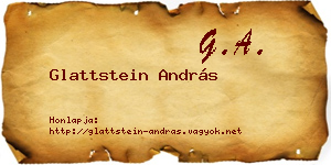 Glattstein András névjegykártya